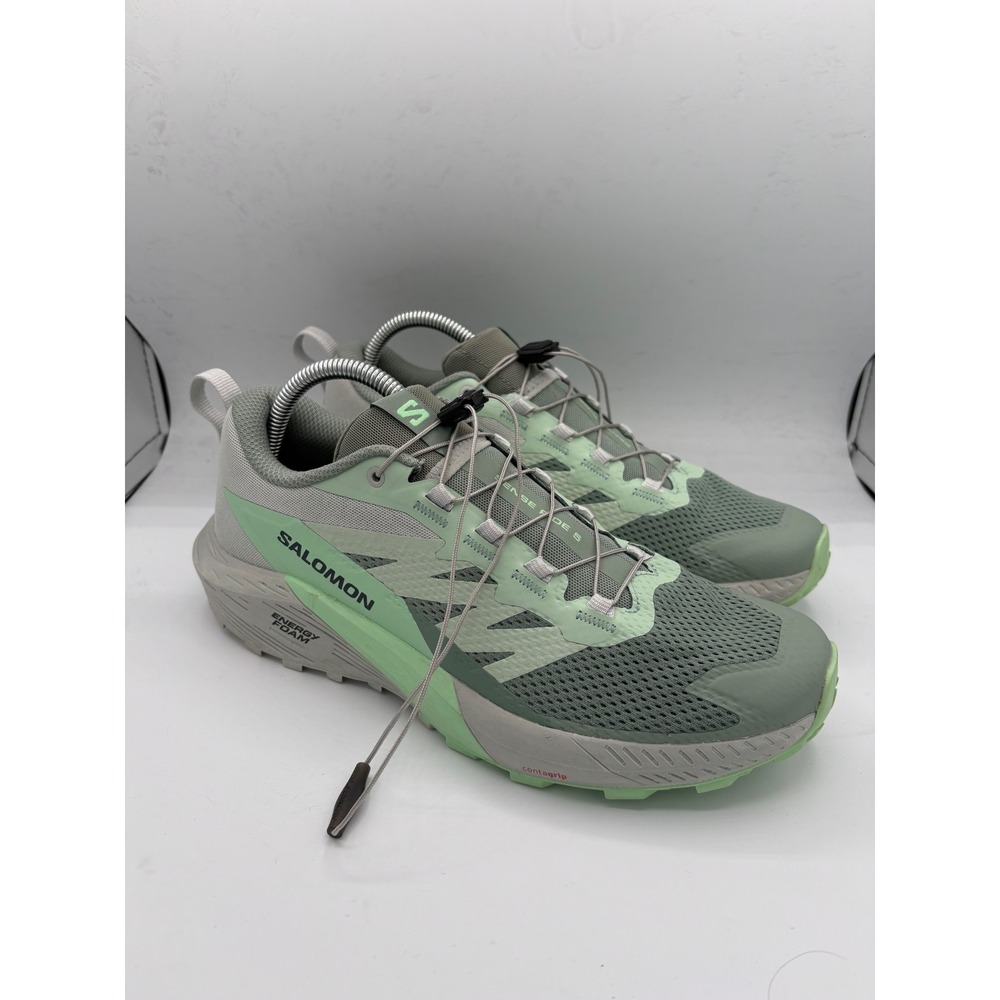 Salomon Sense Ride 5 Women's Trail Running Shoes Green Mint Size 9.5